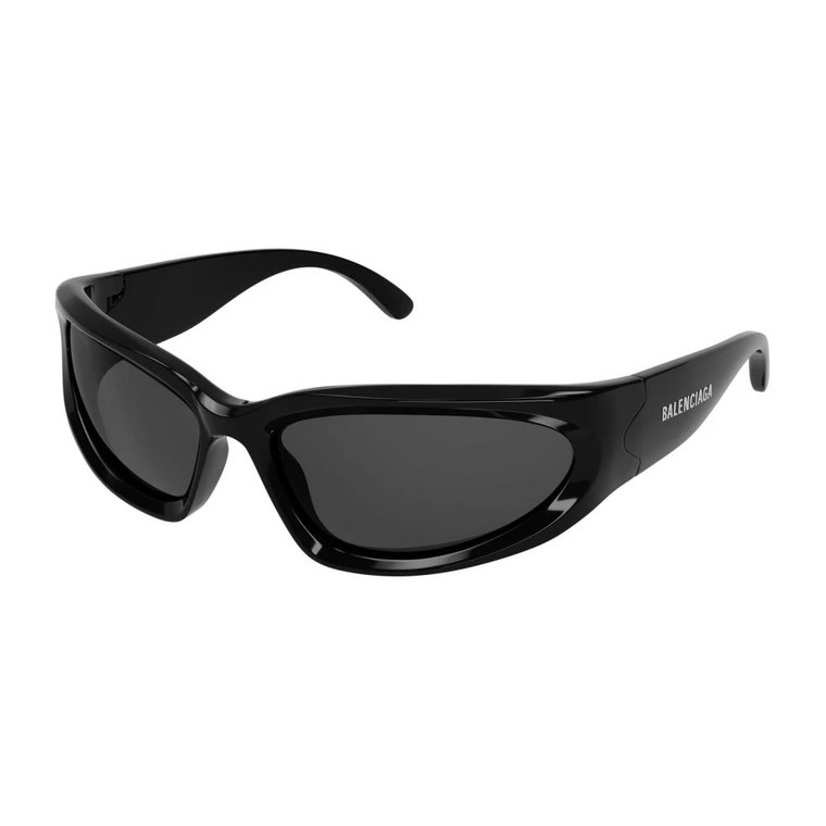 Bb0157S 001 Czarne Szare Okulary przeciwsłoneczne Balenciaga