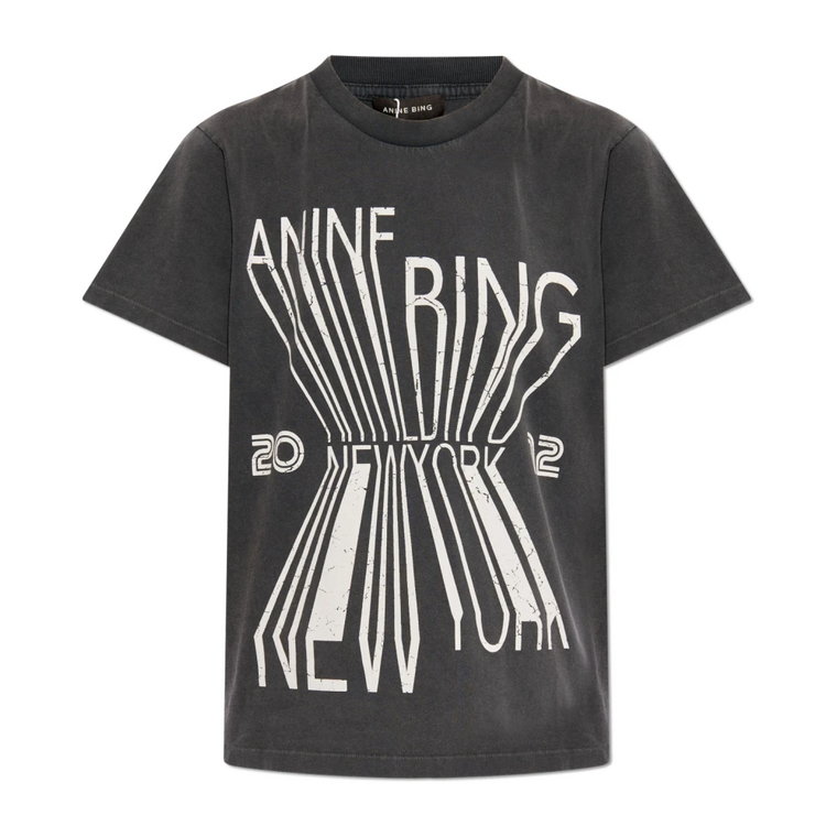 T-shirt z logo Anine Bing