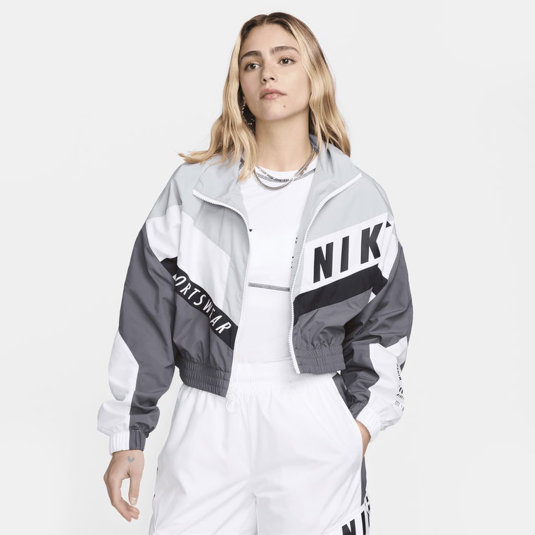 Damska kurtka z tkaniny Nike Sportswear - Szary