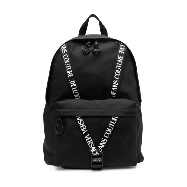 Range V-Webbing Sketch 1 Nylon Micro Stripe Backpack Versace Jeans Couture