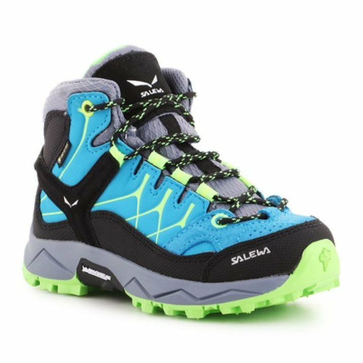 Buty trekkingowe Salewa Alp Trainer Mid Gtx Jr 64010-8375 niebieskie