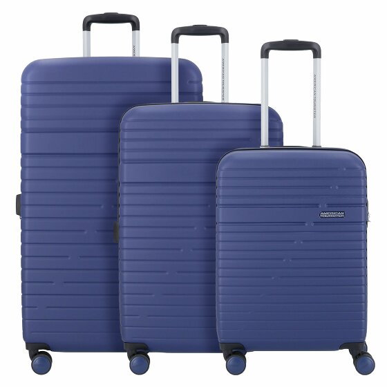 American Tourister Aero Racer 4 kółka Zestaw walizek 3-części z plisą rozprężną nocturne blue