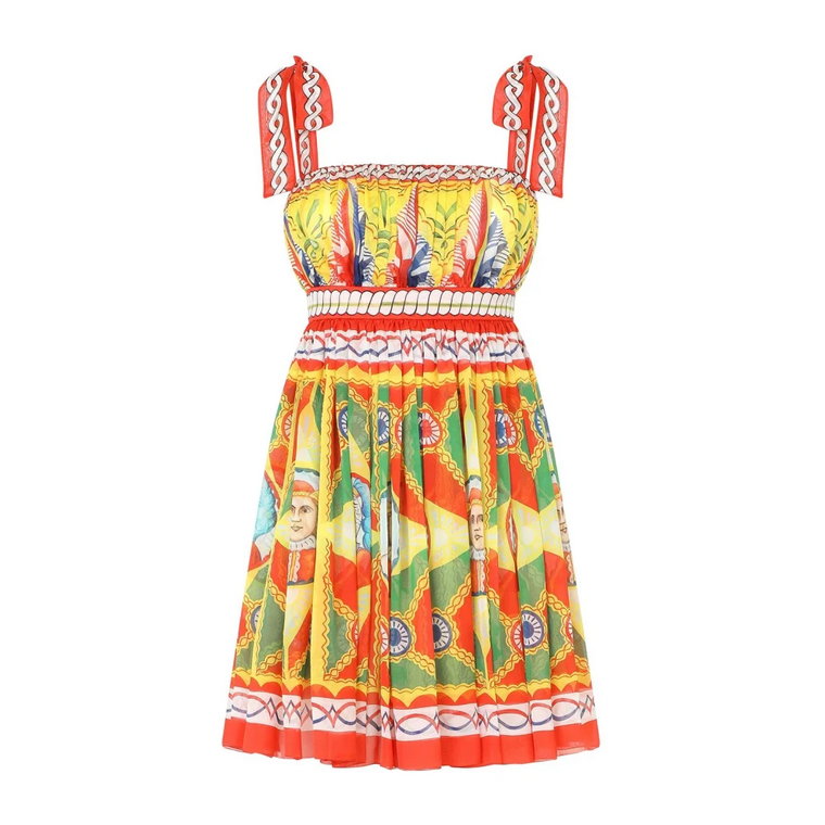 Plisowana sukienka z szyfonu Dolce & Gabbana