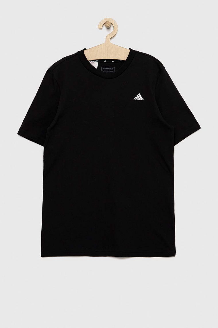 adidas t-shirt bawełniany dziecięcy U SL kolor czarny z nadrukiem