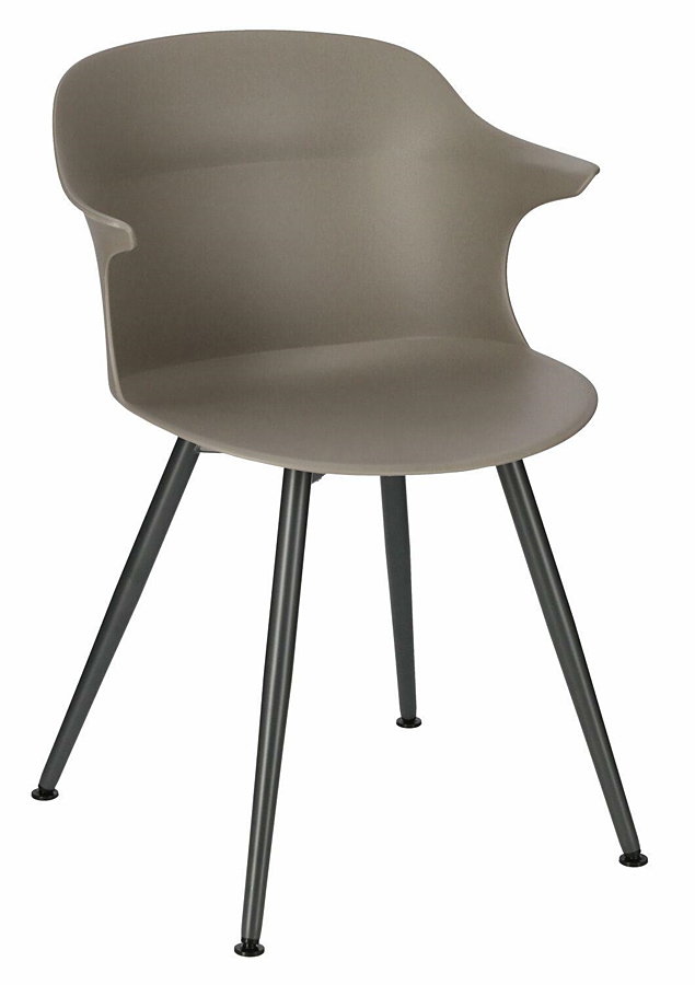 Minimalistyczne krzesło ciemnoszare - Naste
