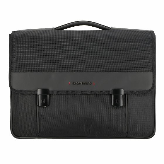 Davidts 263 Briefcase Messenger 43 cm Komora na laptopa black