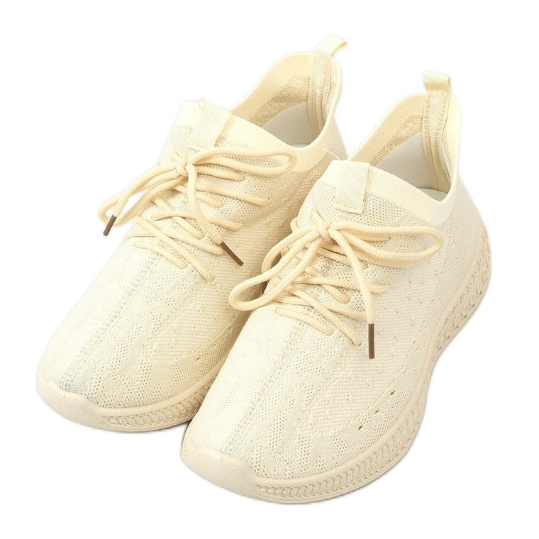 Buty sportowe skarpetkowe Adel LT.BEIGE beżowy