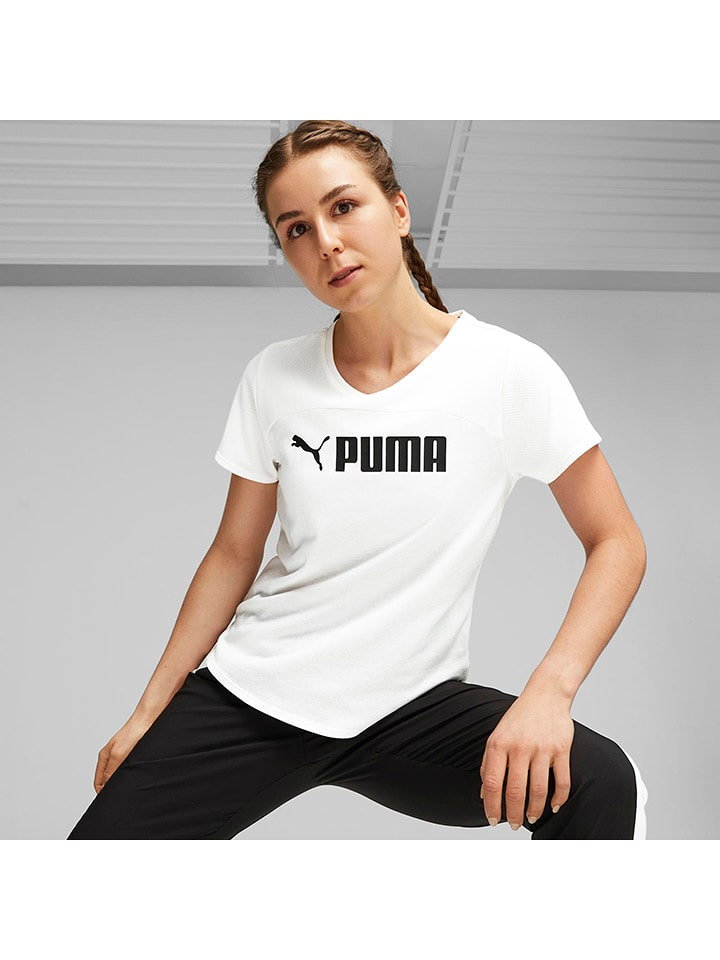 Puma Koszulka "Fit" w kolorze białym