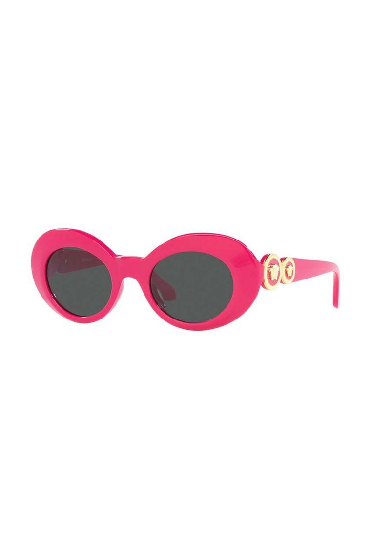 Versace okulary przeciwsłoneczne dziecięce kolor różowy 0VK4428U