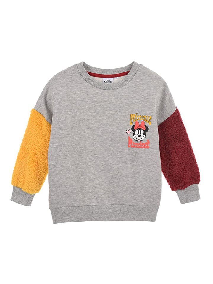 Disney Minnie Mouse Bluza "Minnie" w kolorze szaro-pomarańczowo-czerwonym