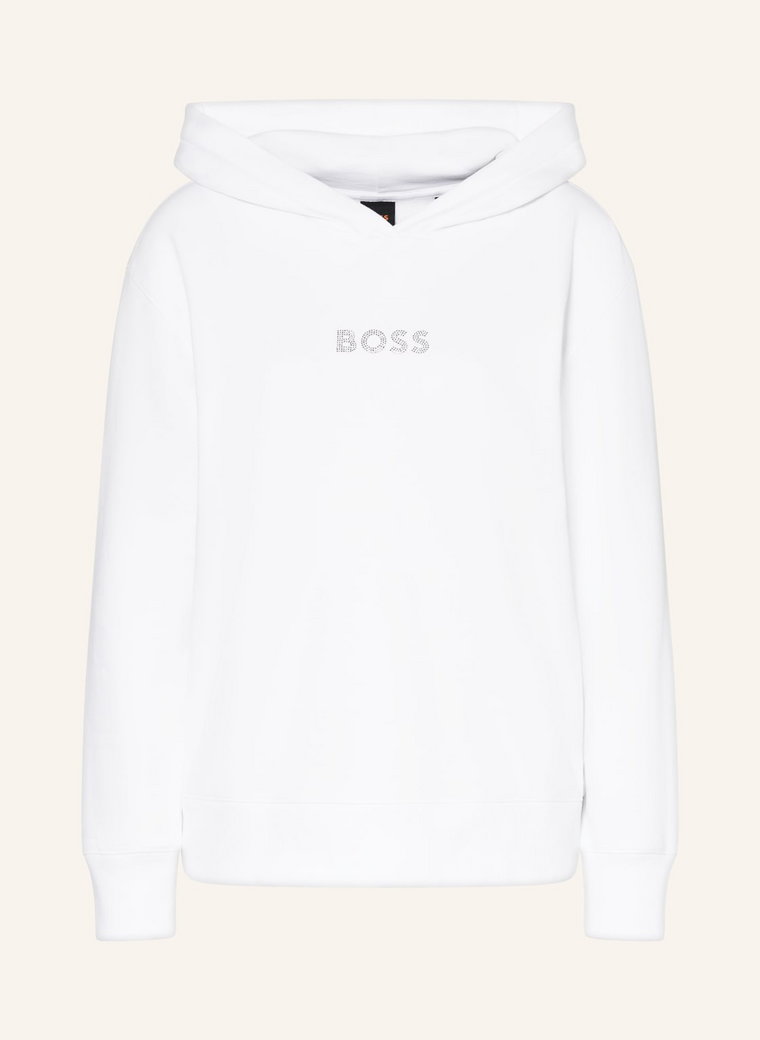 Boss Bluza Z Kapturem Edelight Z Ozdobnymi Kamykami weiss