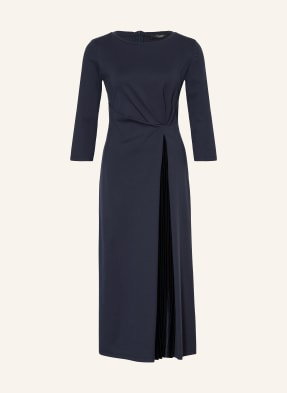 Weekend Maxmara Sukienka Z Dżerseju Gessy Z Rękawami 3/4 blau