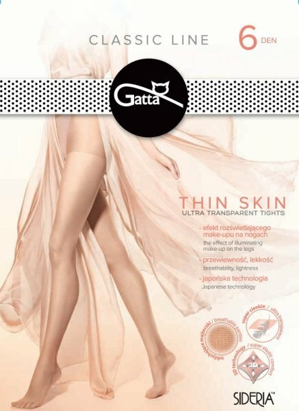 Gatta Thin Skin 6 den rajstopy