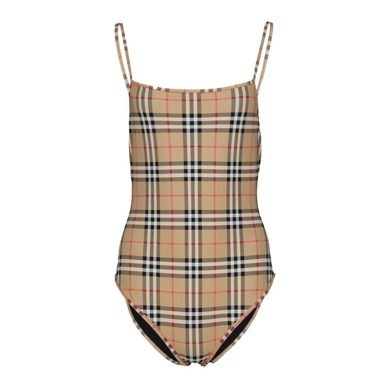 Vintage Check Square Neck Strój kąpielowy Burberry