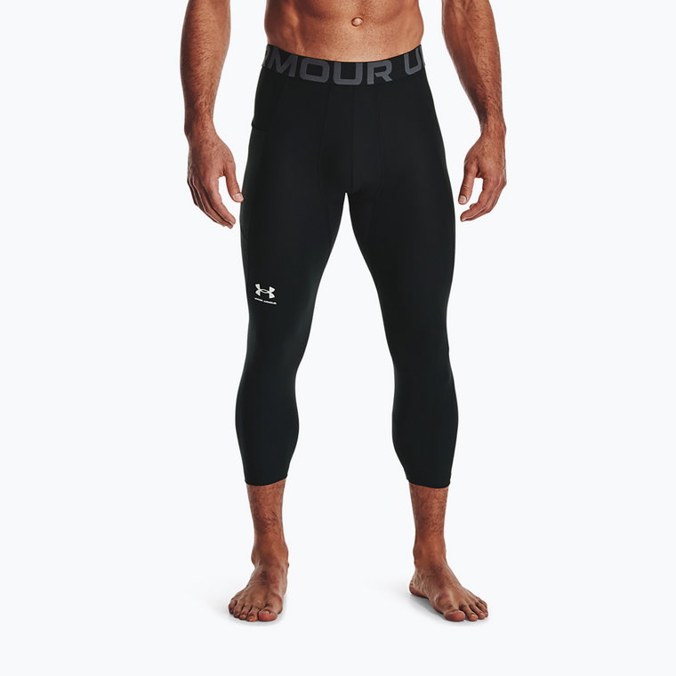 Legginsy męskie Under Armour HG Armour 3/4 black/white