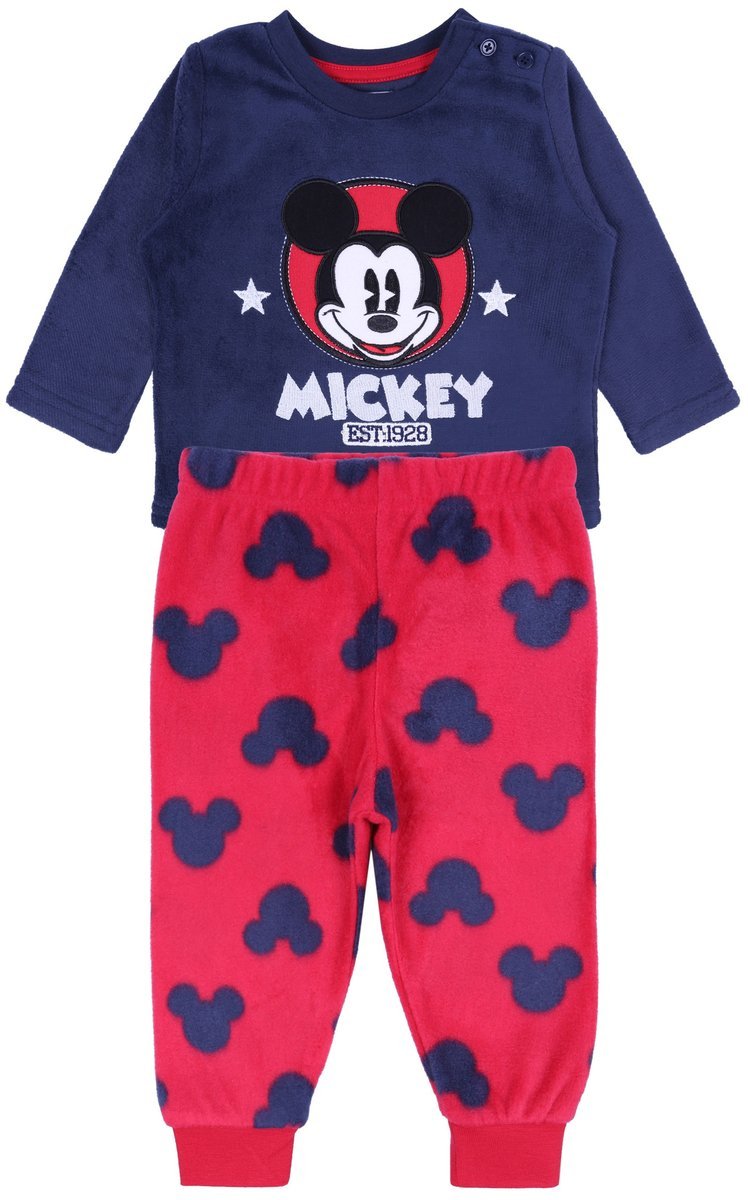 Granatowo-czerwona piżama Myszka Mickey DISNEY 9-12 m 80 cm