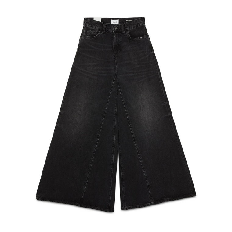 Wysokie Jeansy z Recyklingu Vintage Amish