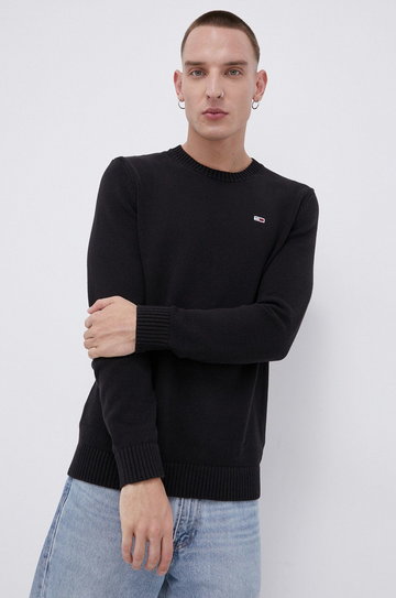 Tommy Jeans Sweter bawełniany DM0DM11856.4890 męski kolor czarny
