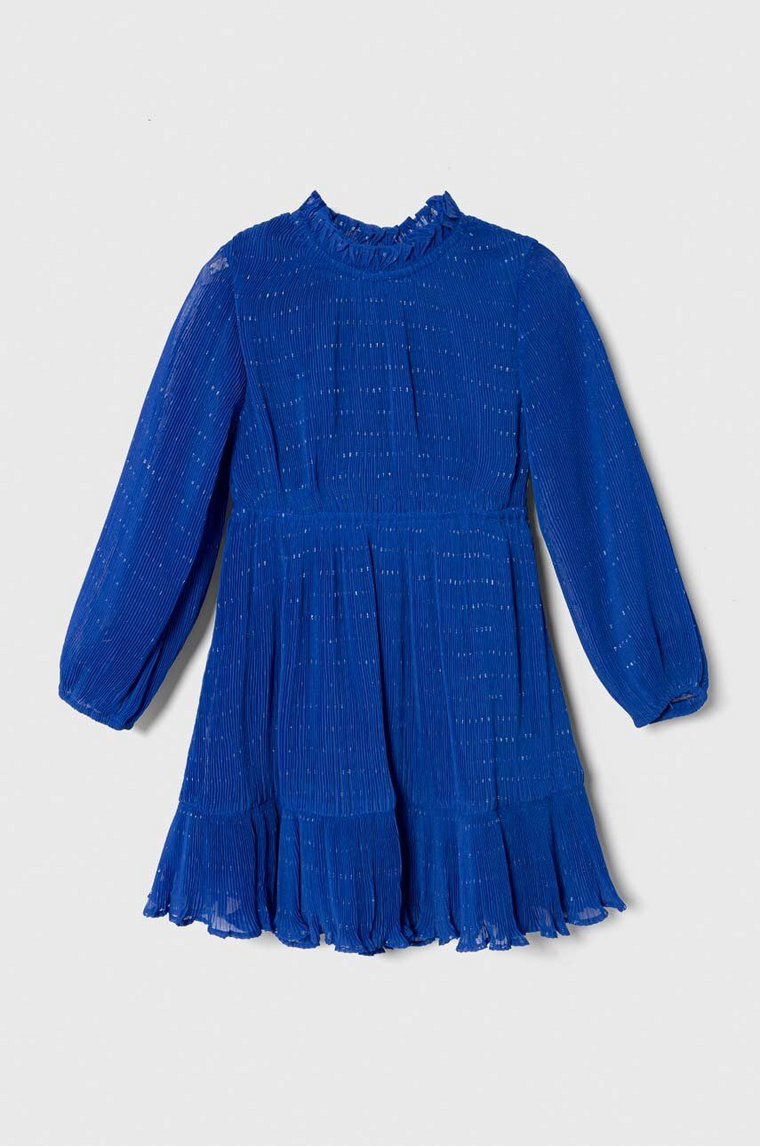 Tommy Hilfiger sukienka dziecięca kolor niebieski mini rozkloszowana