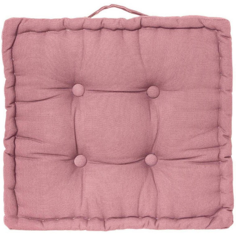 Poduszka do siedzenia na podłodze 40x40 cm : Kolor - Różowy