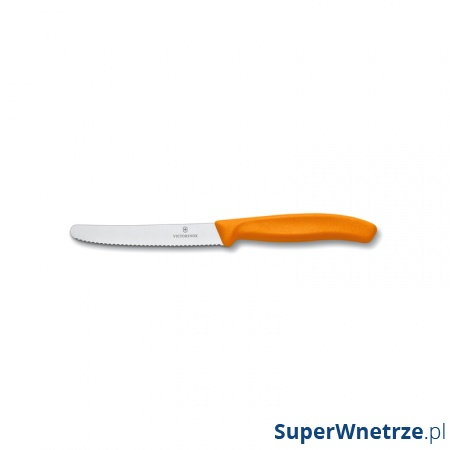 Nóż do pomidorów 11 cm Victorinox pomarańczowy kod: 6.7836.L119