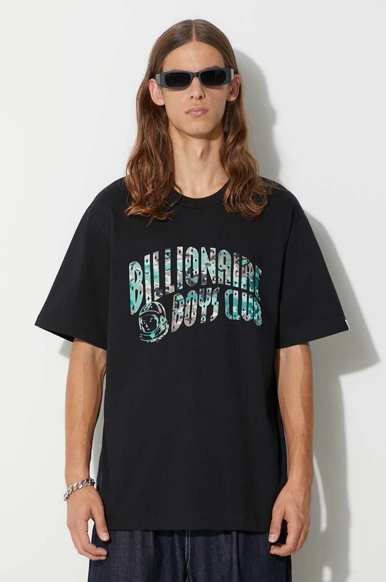 Billionaire Boys Club t-shirt bawełniany NOTHING CAMO ARCH LOGO T-SHIRT kolor czarny z nadrukiem B23342