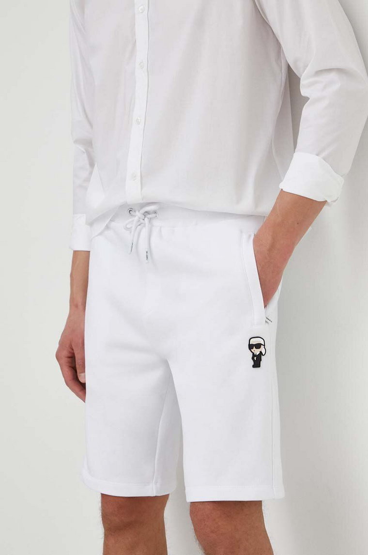 Karl Lagerfeld szorty męskie kolor biały 542900.705032