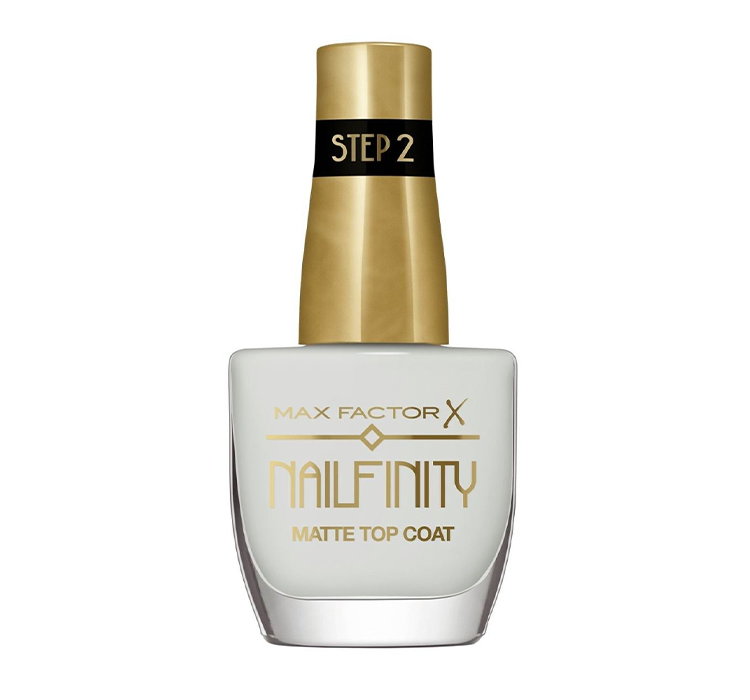 MAX FACTOR NAILFINITY MATTE TOP COAT 101 VELVET CURTAIN 12ML