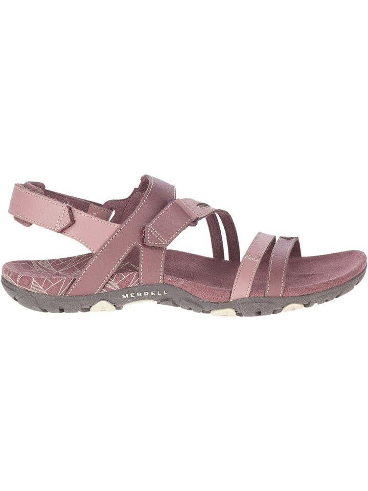 Merrell Skórzane sandały "Sandspur Rose Convert" w kolorze jasnoróżowym