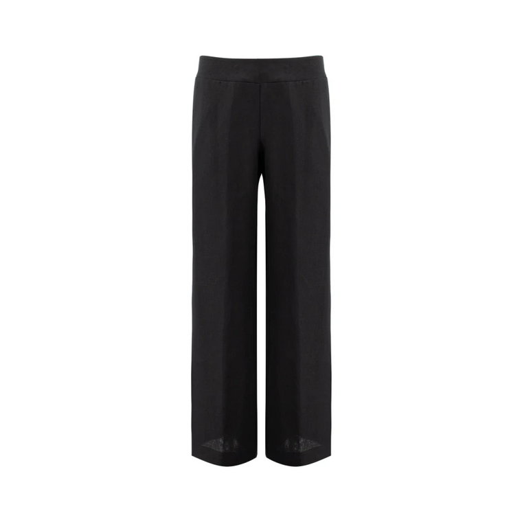Women Clothing Trousers Czarny Ss23 Ermanno Scervino