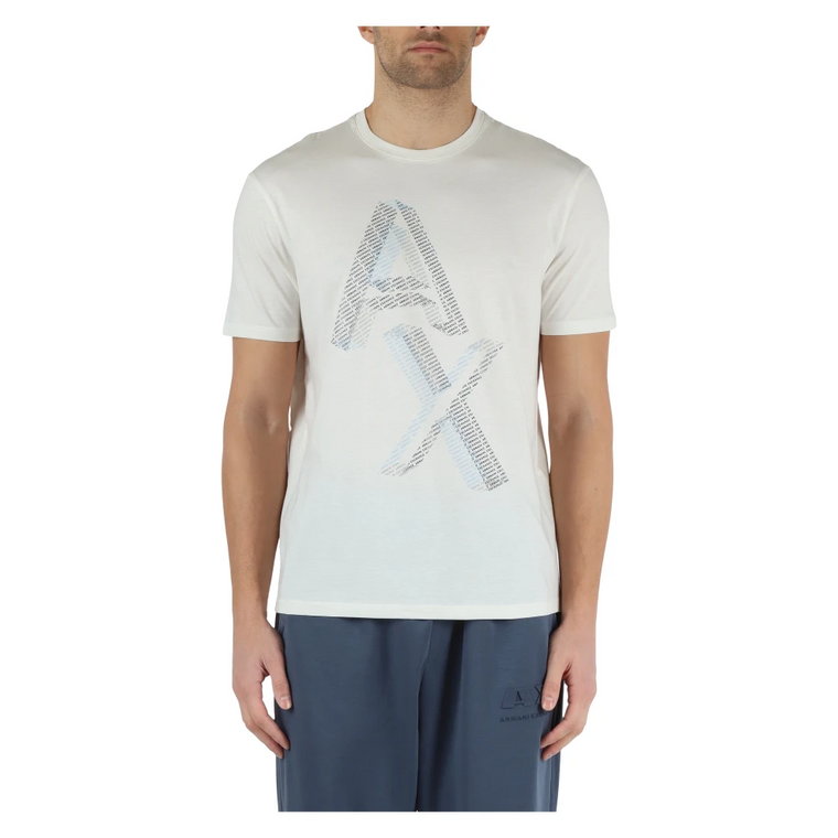 Regular Fit T-Shirt z Bawełny Pima Armani Exchange