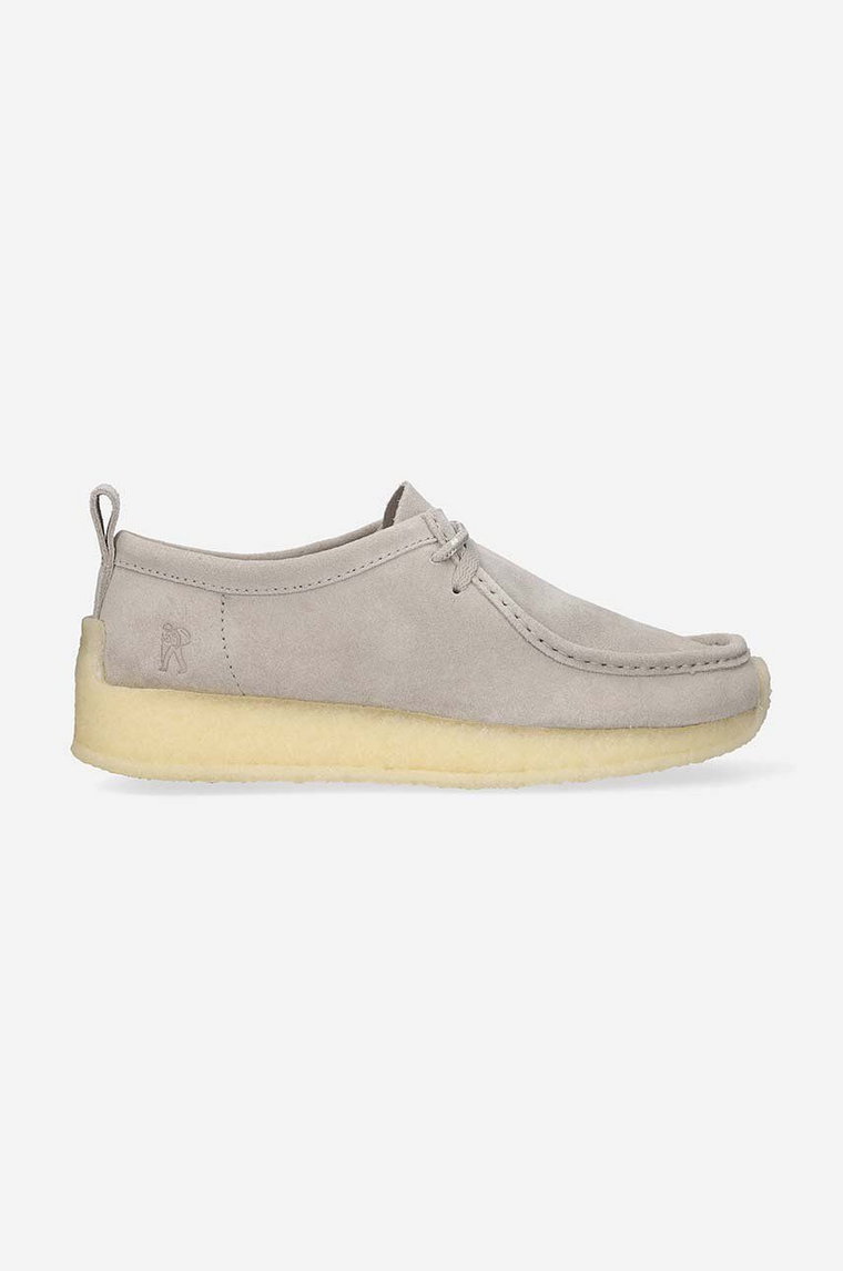 Clarks Originals półbuty zamszowe x Ronnie Fieg Rossendale kolor szary 26170225