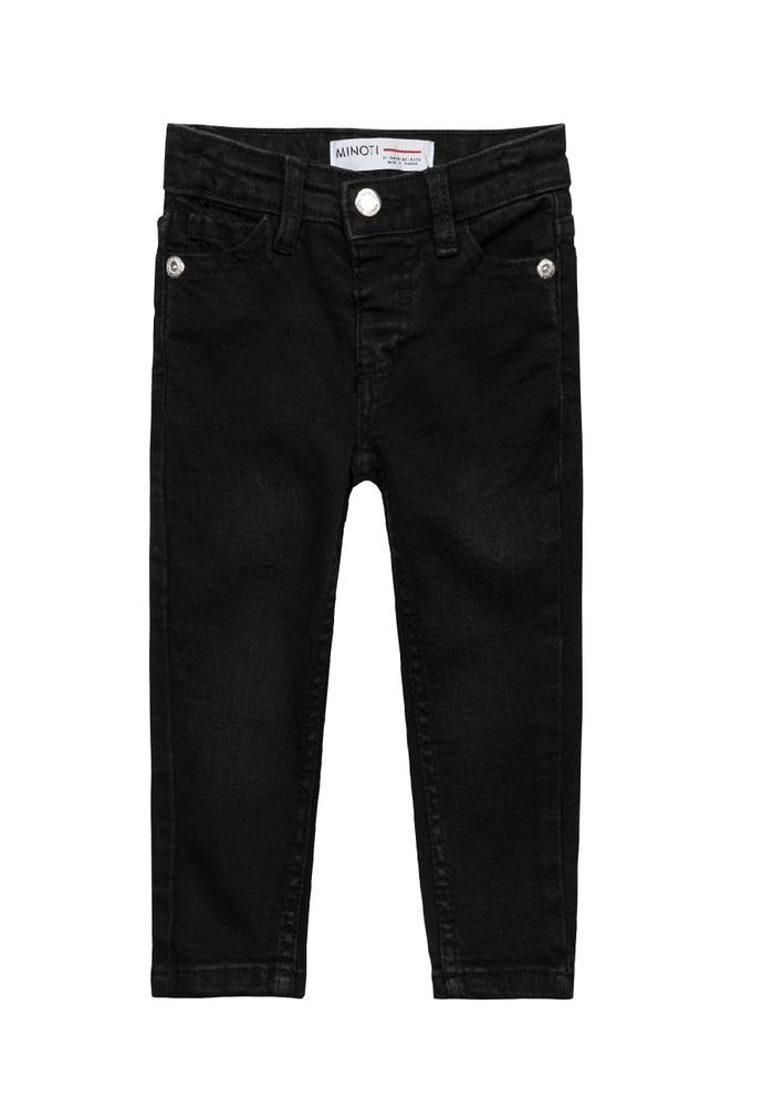 Spodnie Dziewczęce Minoti Czarne Jeans Skinny 140