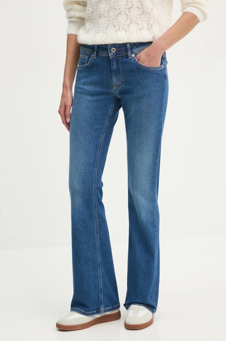 Pepe Jeans jeansy FLARE LW PIMLICO damskie high waist PL204736IA0