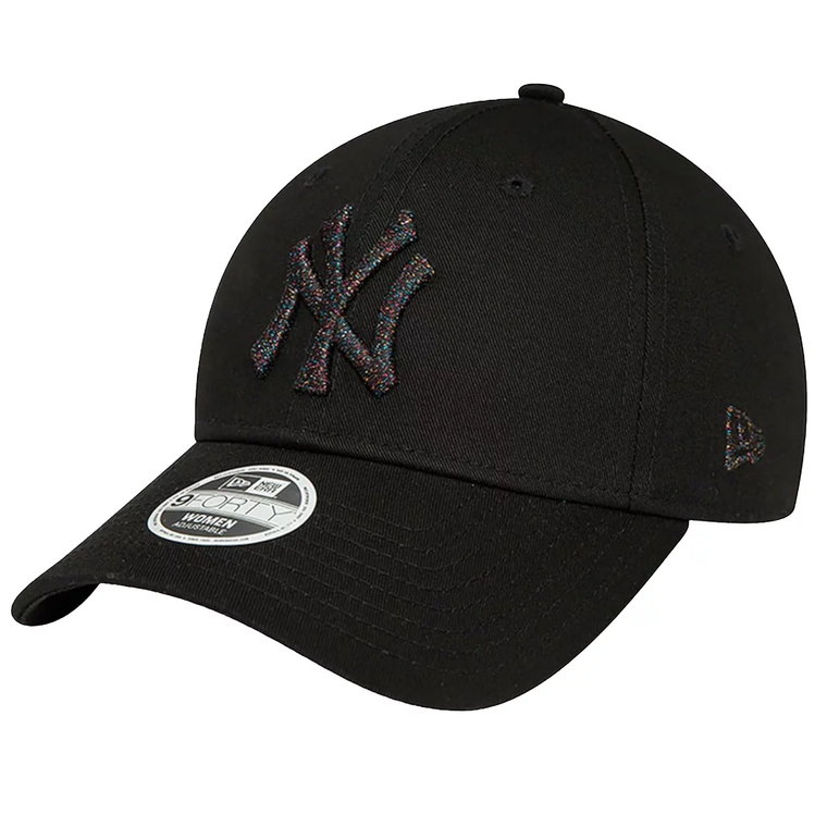 New Era 9FORTY New York Yankees Metallic Logo Cap 60435260, Męskie, Czarne, czapki z daszkiem, poliester, rozmiar: OSFM