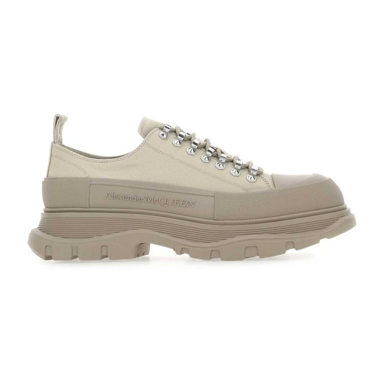 Sand Canvas Tread Slick Sneakers Alexander McQueen