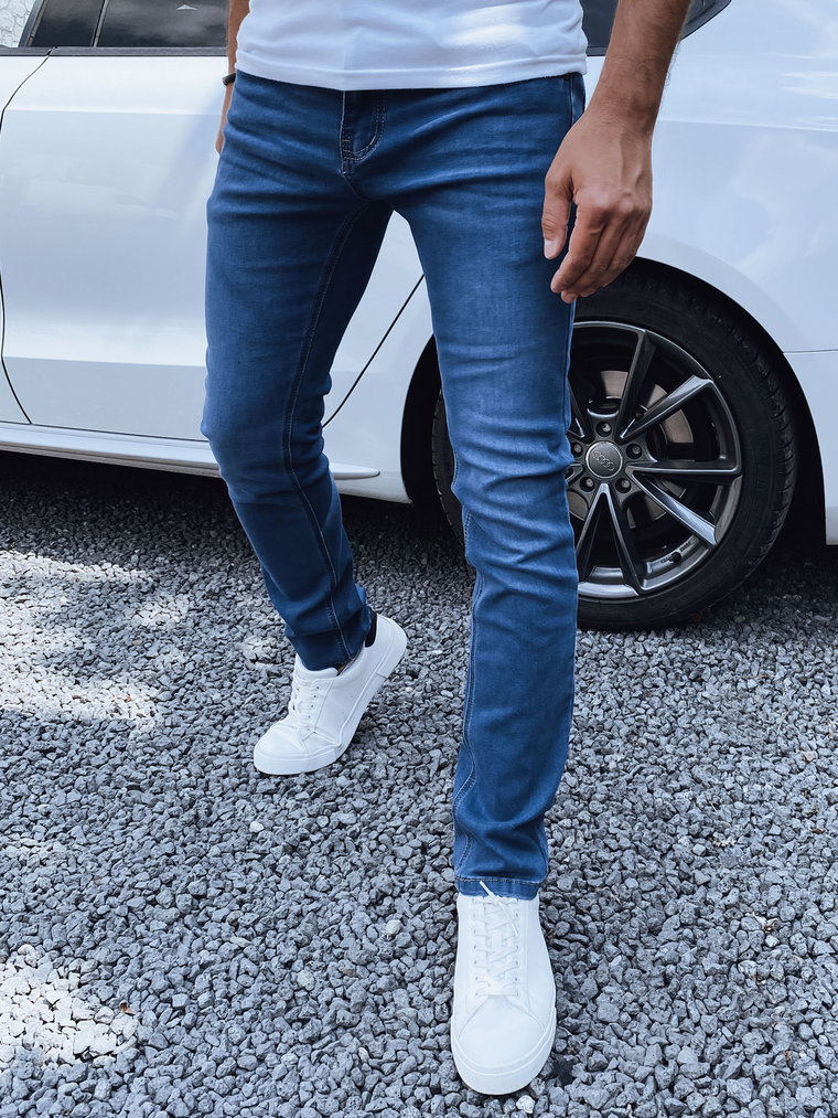 Spodnie męskie jeansowe niebieskie Dstreet UX4419