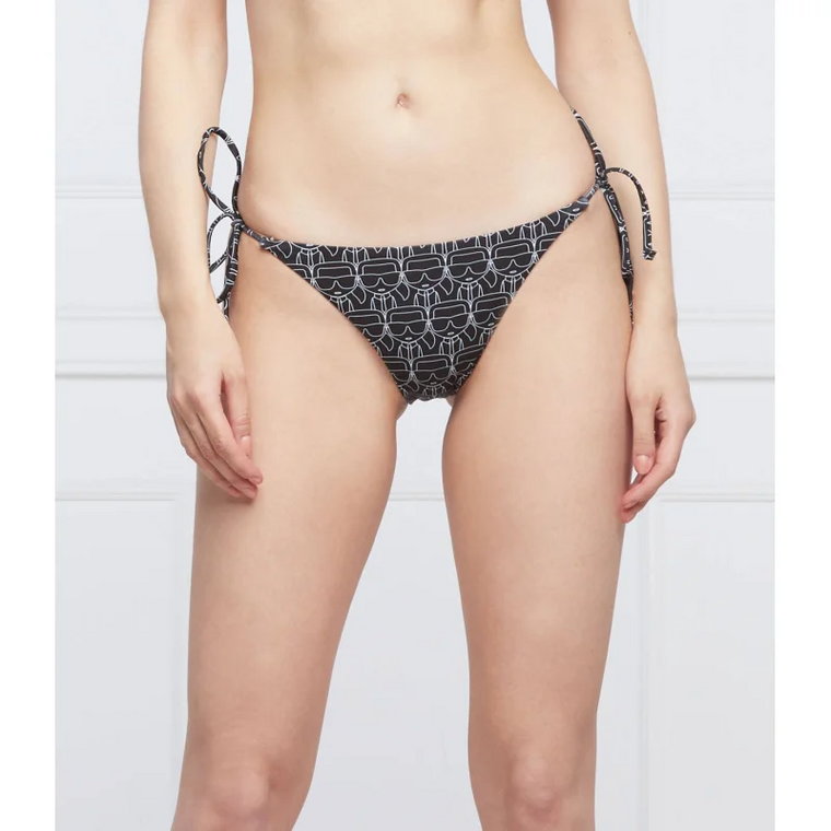 Karl Lagerfeld Dół od bikini Ikonic All-Over