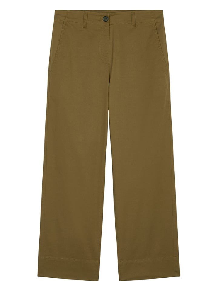 Marc O'Polo Spodnie - Loose fit - w kolorze khaki