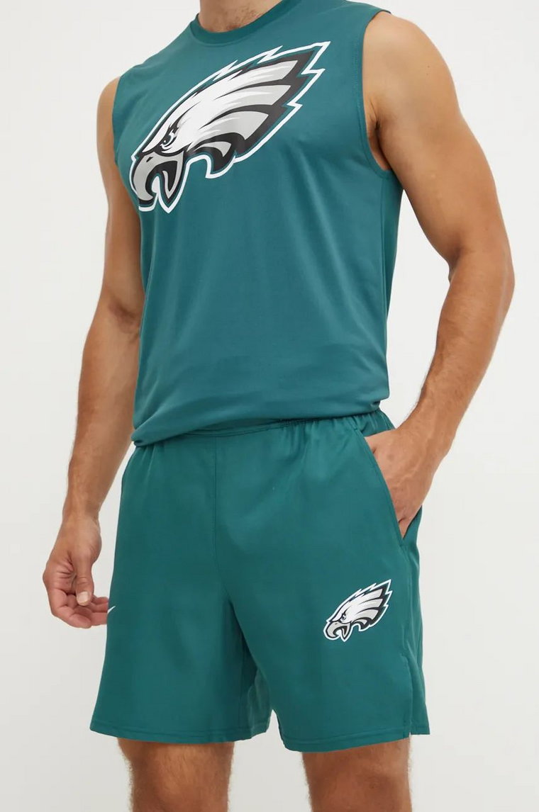 Nike szorty treningowe Philadelphia Eagles kolor zielony 01NA-3JD-86-DFM