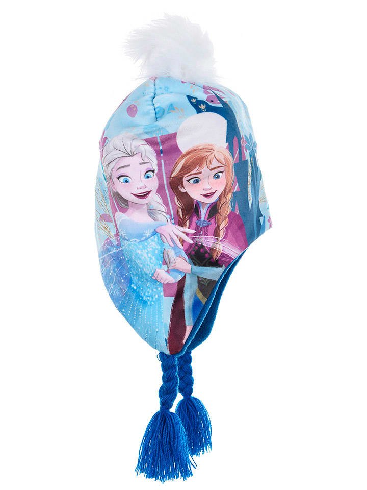 Disney Frozen Czapka "Kraina Lodu" w kolorze niebieskim