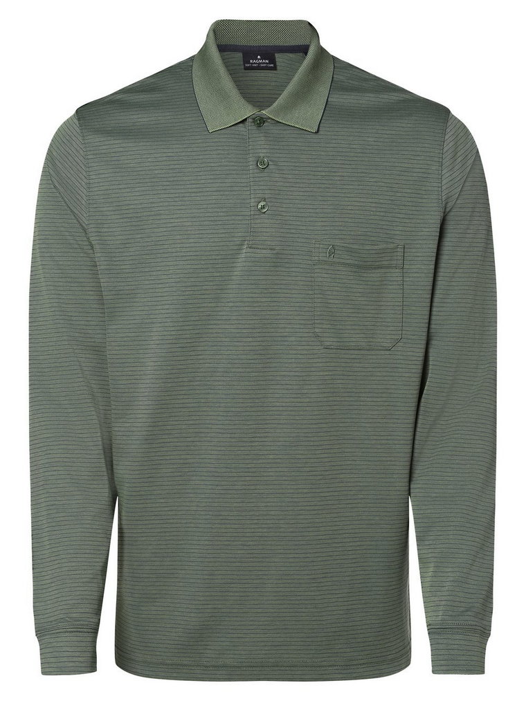 Ragman - Męska koszulka polo, zielony