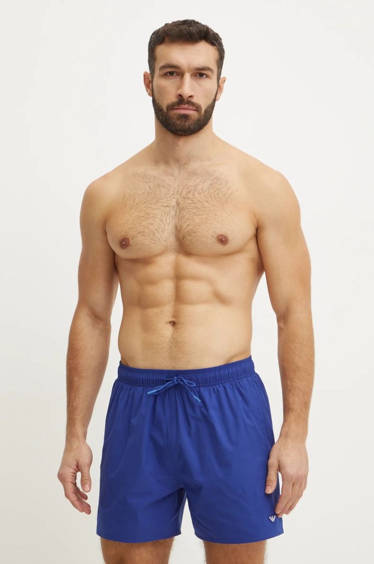 Emporio Armani Underwear szorty kąpielowe kolor niebieski EM000583 AF12331