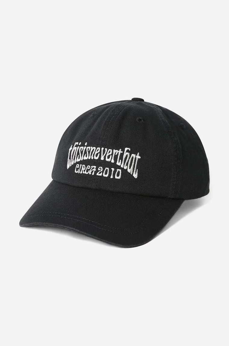 thisisneverthat czapka z daszkiem bawełniana RS T-Logo Cap kolor czarny z aplikacją TN231WHWBC03-BROWN