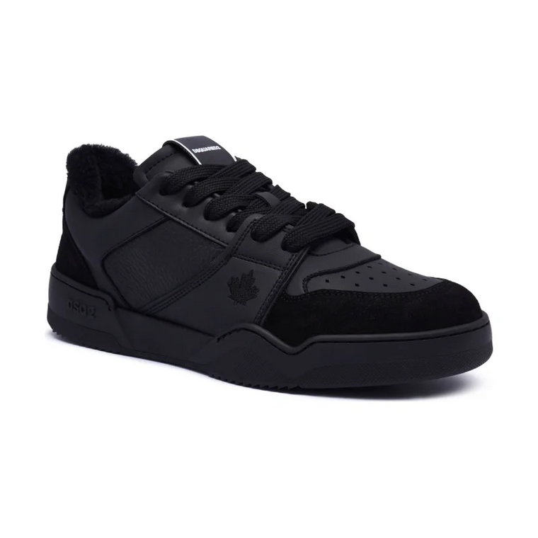 Dsquared2 Skórzane sneakersy Lace-Up