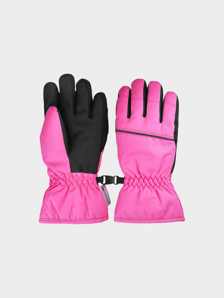 Rękawice narciarskie Thinsulate dziewczęce - różowe