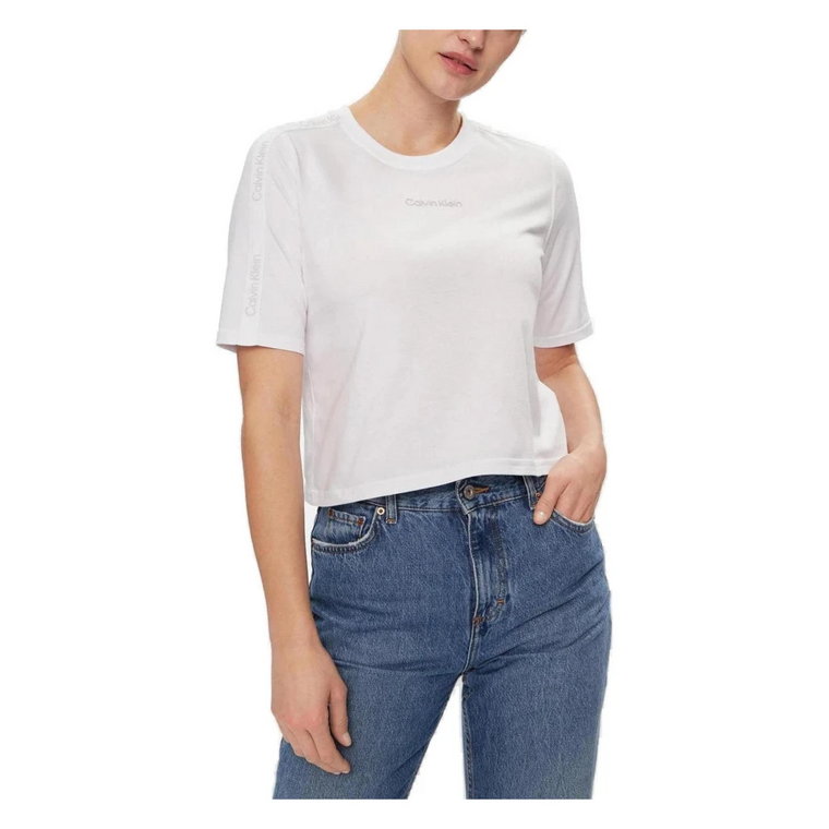 Koszulka Crop Damska Kolekcja Wiosna/Lato Calvin Klein