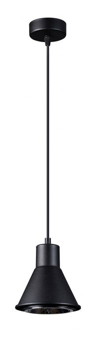 Czarna lampa wisząca loft stożek - S170-Koria