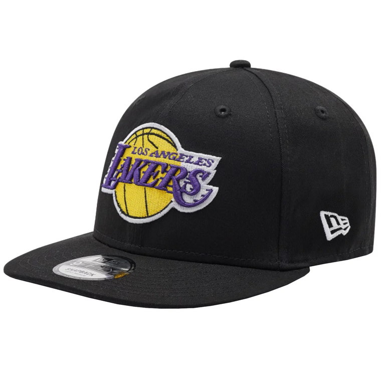 New Era 9FIFTY Los Angeles Lakers Snapback Cap 60245408, Męskie, Czarne, czapki z daszkiem, bawełna, rozmiar: S/M