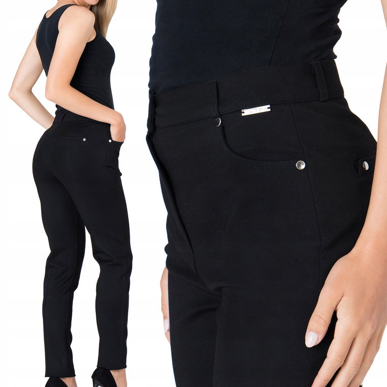 Modne Modelujące Spodnie Damskie Wysoki Stan MiR